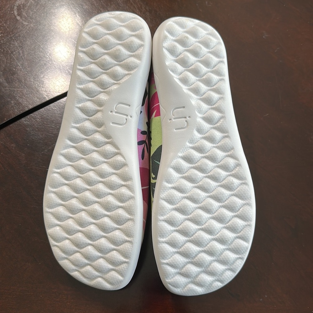 Women's Ballet Flats Floral Lightweight Slip On Comfort Round Toe Shoes - Picture 12 of 14